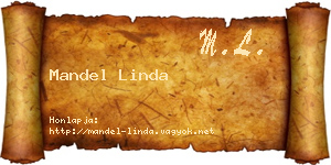 Mandel Linda névjegykártya