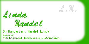 linda mandel business card